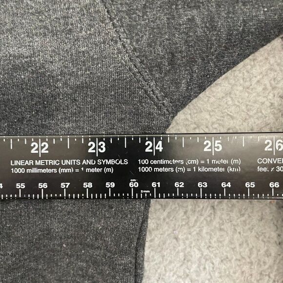 Cadre Sweatshirt Men L Charcoal Blank Pullover - Picture 7 of 9